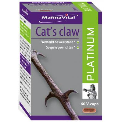 weerstand ontstekingen Mannavital Cat's claw Platinum