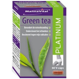 afslanken antioxidant concentratie energie hart Mannavital Green Tea